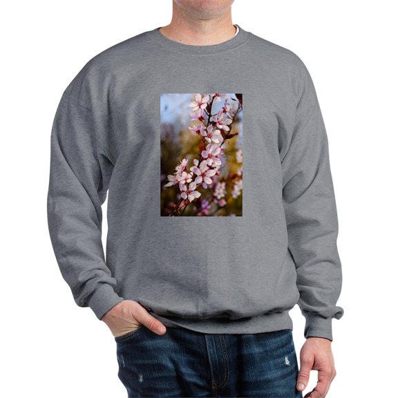 CafePress - Almond Blossoms In Spring Sweatshirt - Crew Neck Sweatshirt