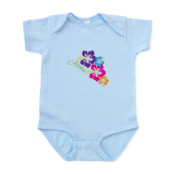 CafePress - Aloha Flowers Body Suit - Baby Light Bodysuit, Size Newborn - 24 Months