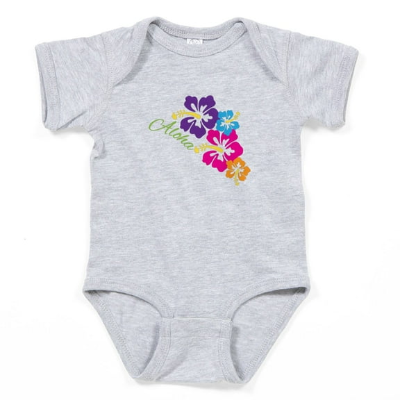 CafePress - Aloha Flowers - Cute Infant Bodysuit Baby Romper - Size Newborn - 24 Months