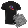 thumbnail image 1 of CafePress - Aloha Flowers Pajamas - Men's Dark Loose Fit Cotton Pajama Set, 1 of 7