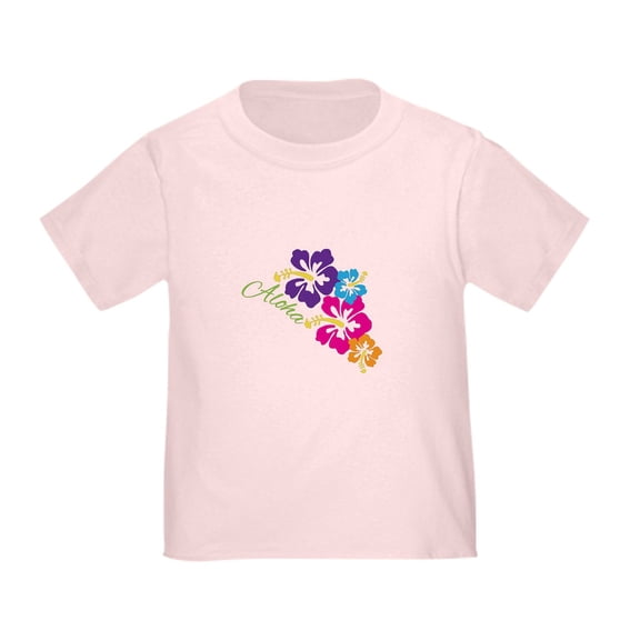 CafePress - Aloha Flowers T Shirt - Cute Toddler T-Shirt, 100% Cotton