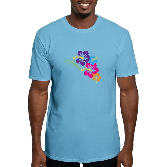 CafePress - Aloha Flowers T Shirt - Fitted T-Shirt, Vintage Fit Soft Cotton Tee