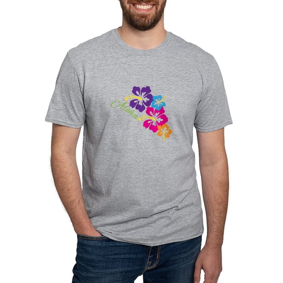CafePress - Aloha Flowers T Shirt - Fitted T-Shirt, Vintage Fit Soft Cotton Tee
