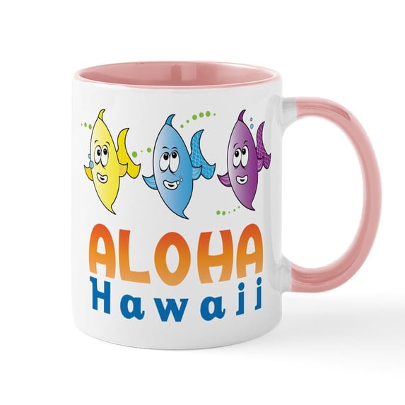 CafePress - Aloha Mug - 11 oz Ceramic Mug - Novelty Coffee Tea Cup