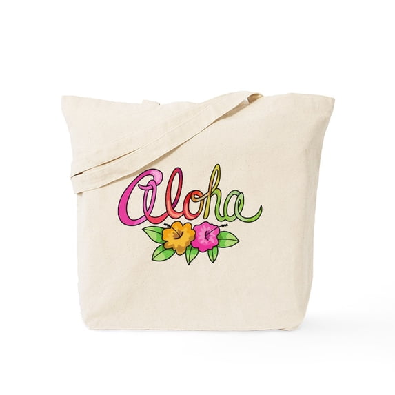 CafePress - Aloha Tote Bag - Unisex Canvas Tote Bag, Beige, 1-Piece