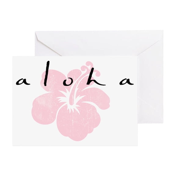 CafePress - Aloooha - Greeting Card, Blank Inside Matte