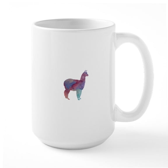 CafePress - Alpaca Mugs - 15 oz Ceramic Large White Novelty Mug