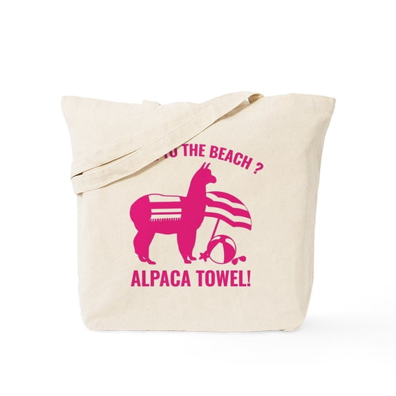 CafePress - Alpaca Towel Tote Bag - Unisex Canvas Tote Bag, Beige, 1-Piece