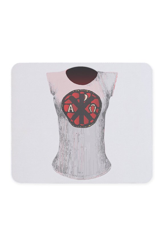 - Alpha Omega T Shirt - Non-slip Rubber Mousepad, Gaming Mouse Pad