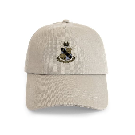 CafePress - Alpha Sigma Phi Coat Of Arms - Adjustable 100% Brushed Unisex Casual Cotton Baseball Cap, Beige, 1