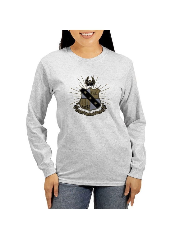 - Alpha Sigma Phi Coat Of Arms Long Sleeve T Shirt - Women's Long Sleeve Graphic Casual T-Shirt