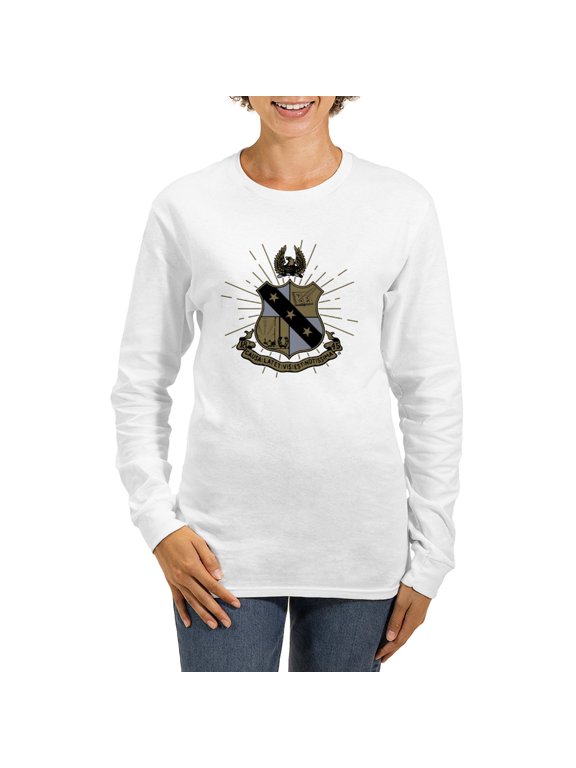 - Alpha Sigma Phi Coat Of Arms Long Sleeve T Shirt - Women's Long Sleeve Graphic Casual T-Shirt