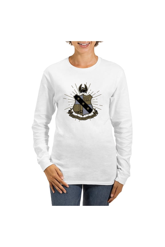 - Alpha Sigma Phi Coat Of Arms Long Sleeve T Shirt - Women's Long Sleeve Graphic Casual T-Shirt