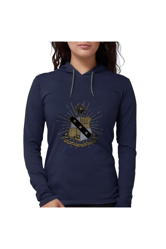 - Alpha Sigma Phi Coat Of Arms Long Sleeve T Shirt - Womens Hooded Shirt