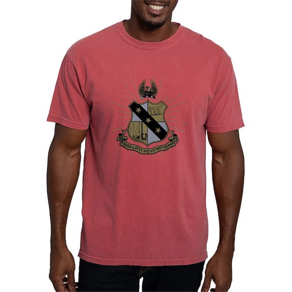 CafePress - Alpha Sigma Phi Coat Of Arms T Shirt - Mens Comfort Colors Shirt