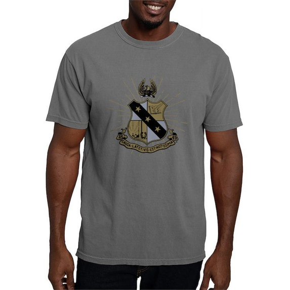 CafePress - Alpha Sigma Phi Coat Of Arms T Shirt - Mens Comfort Colors Shirt