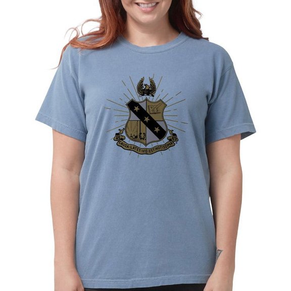CafePress - Alpha Sigma Phi Coat Of Arms T Shirt - Womens Comfort Colors® Shirt