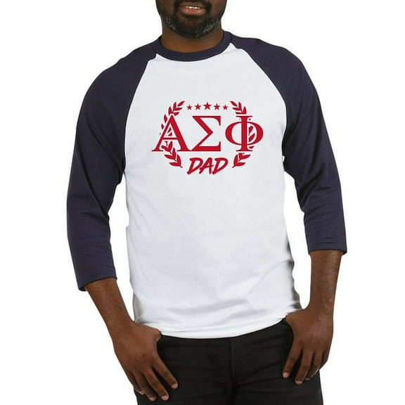CafePress - Alpha Sigma Phi Greek Dad Cardinal Baseball Jersey - Cotton Baseball Jersey, 3/4 Raglan Sleeve Shirt
