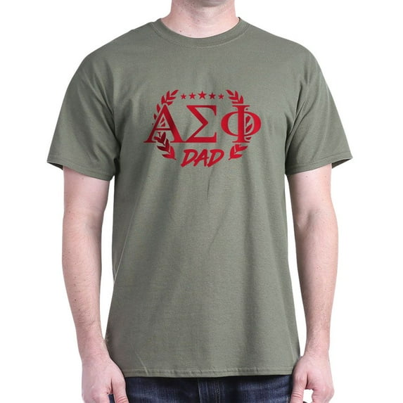 CafePress - Alpha Sigma Phi Greek Dad Cardinal T Shirt - Men's Classic Graphic Cotton T-Shirt