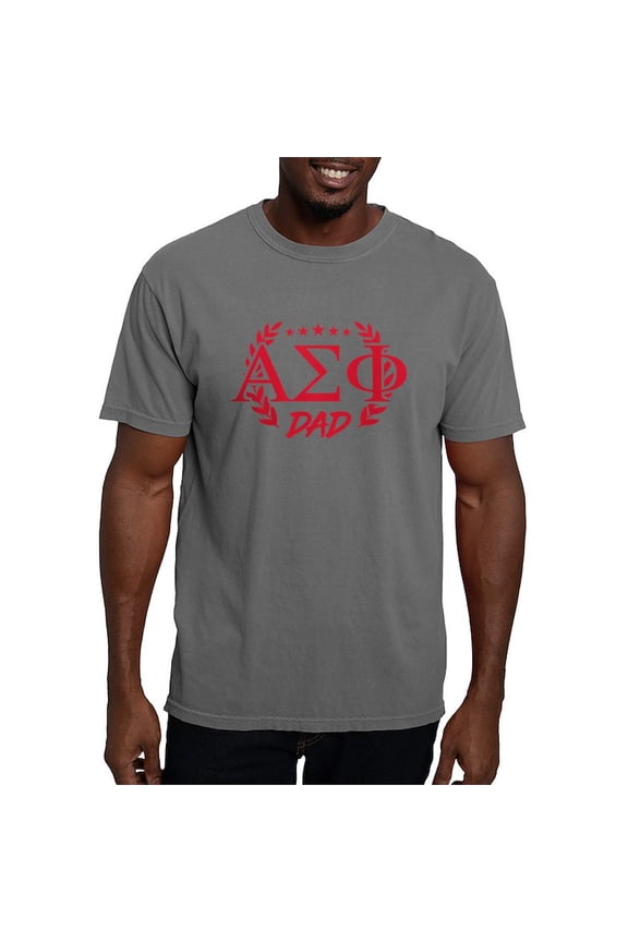 - Alpha Sigma Phi Greek Dad Cardinal T Shirt - Mens Comfort Colors Shirt