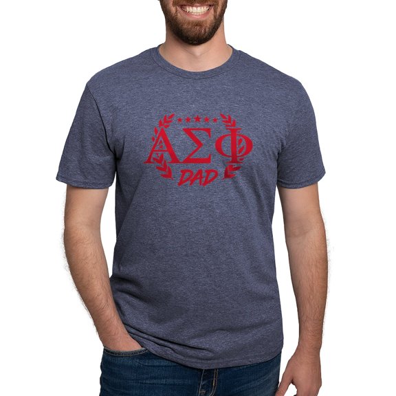 CafePress - Alpha Sigma Phi Greek Dad Cardinal T Shirt - Mens Tri-blend T-Shirt