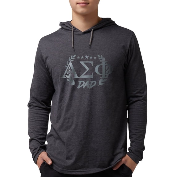 CafePress - Alpha Sigma Phi Greek Dad Stone Long Sleeve T Shirt - Mens Hooded Shirt