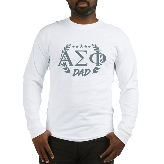 CafePress - Alpha Sigma Phi Greek Dad Stone Long Sleeve T Shirt - Unisex Cotton Long Sleeve T-Shirt