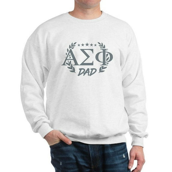 CafePress - Alpha Sigma Phi Greek Dad Stone Sweatshirt - Crew Neck Sweatshirt