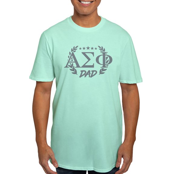 CafePress - Alpha Sigma Phi Greek Dad Stone T Shirt - Men's Fitted T-Shirt