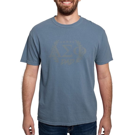 CafePress - Alpha Sigma Phi Greek Dad Stone T Shirt - Mens Comfort Colors Shirt