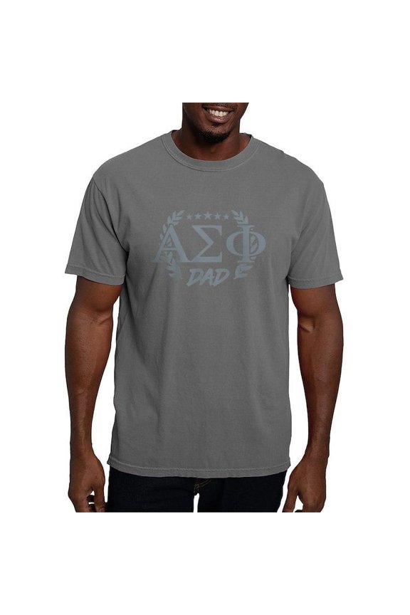 - Alpha Sigma Phi Greek Dad Stone T Shirt - Mens Comfort Colors Shirt