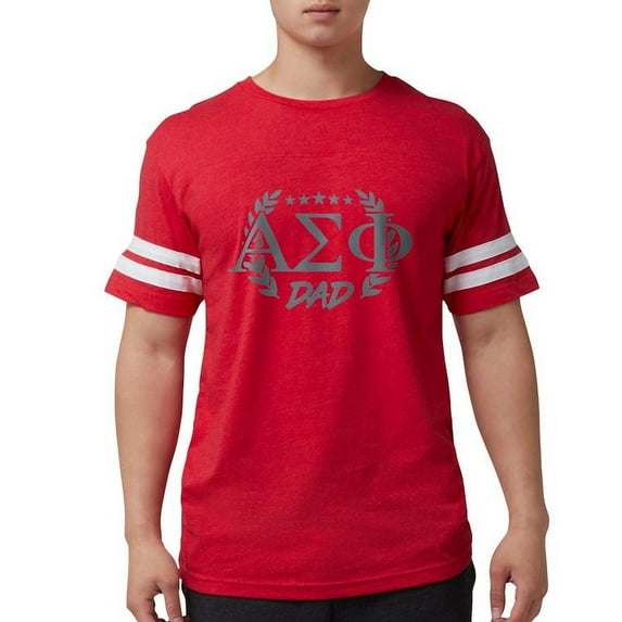 CafePress - Alpha Sigma Phi Greek Dad Stone T Shirt - Mens Football Shirt