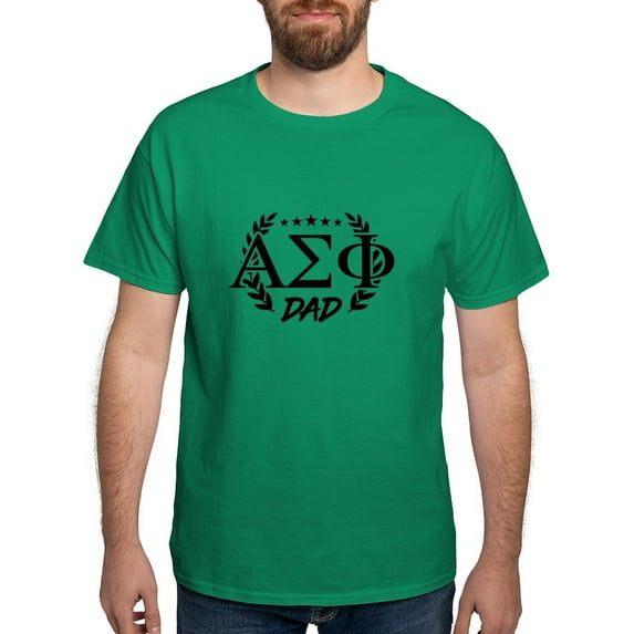 CafePress - Alpha Sigma Phi Greek Dad T Shirt - Men's Classic Graphic Cotton T-Shirt