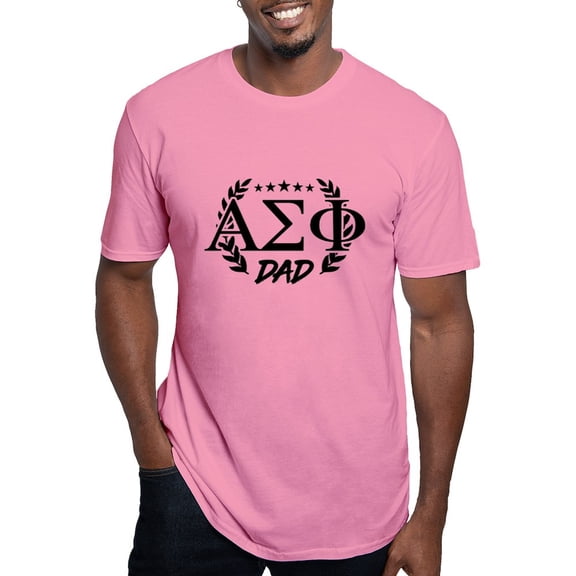 CafePress - Alpha Sigma Phi Greek Dad T Shirt - Men's Fitted T-Shirt
