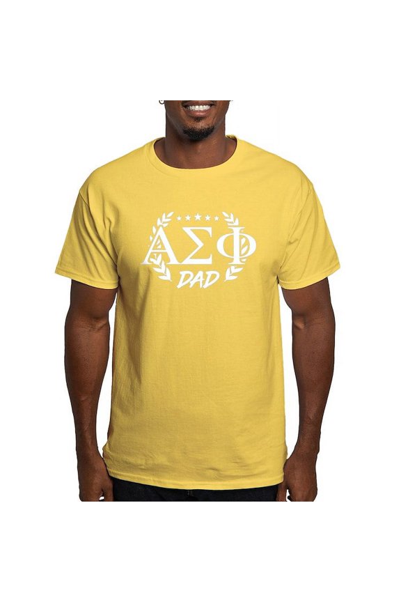 - Alpha Sigma Phi Greek Dad White T Shirt - Men's Classic Graphic T-Shirt