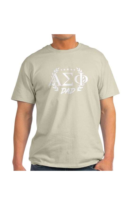 - Alpha Sigma Phi Greek Dad White T Shirt - Men's Classic Graphic T-Shirt