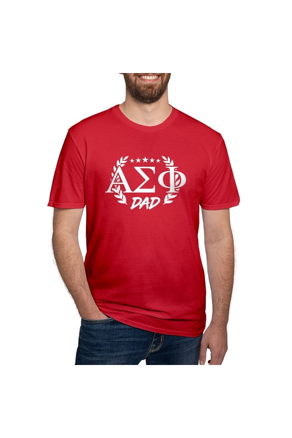 - Alpha Sigma Phi Greek Dad White T Shirt - Men's Fitted T-Shirt