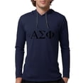 thumbnail image 1 of CafePress - Alpha Sigma Phi Greek Letters Black Long Sleeve T Shirt - Mens Hooded Shirt, 1 of 3