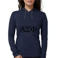 thumbnail image 1 of CafePress - Alpha Sigma Phi Greek Letters Black Long Sleeve T Shirt - Womens Hooded Shirt, 1 of 3