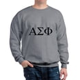 thumbnail image 1 of CafePress - Alpha Sigma Phi Greek Letters Black Sweatshirt - Crew Neck Sweatshirt, 1 of 4