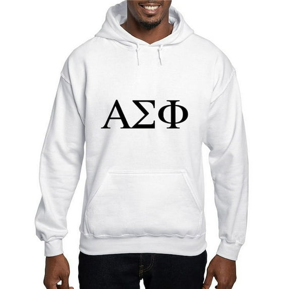 CafePress - Alpha Sigma Phi Greek Letters Black Sweatshirt - Pullover Hoodie, Hooded Sweatshirt