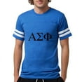 thumbnail image 1 of CafePress - Alpha Sigma Phi Greek Letters Black T Shirt - Mens Football Shirt, 1 of 4