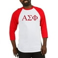thumbnail image 1 of CafePress - Alpha Sigma Phi Greek Letters Cardinal Baseball Jersey - Cotton Baseball Jersey, 3/4 Raglan Sleeve Shirt, 1 of 4