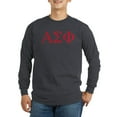 thumbnail image 1 of CafePress - Alpha Sigma Phi Greek Letters Cardinal Long Sleeve T Shirt - Long Sleeve Dark T-Shirt, 1 of 4