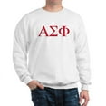 thumbnail image 1 of CafePress - Alpha Sigma Phi Greek Letters Cardinal Sweatshirt - Crew Neck Sweatshirt, 1 of 4