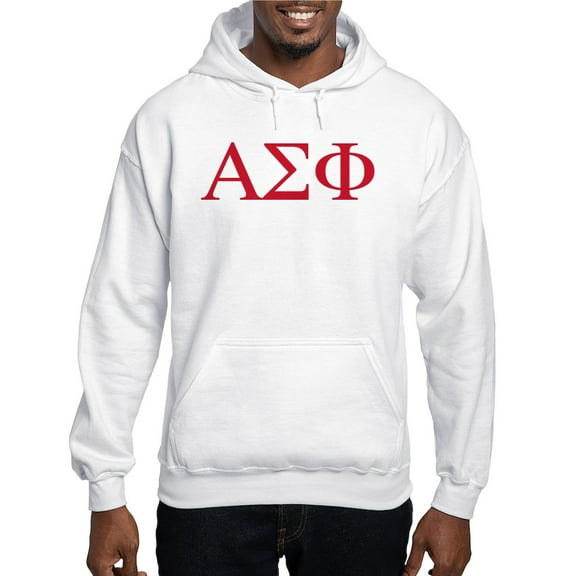 CafePress - Alpha Sigma Phi Greek Letters Cardinal Sweatshirt - Pullover Hoodie, Hooded Sweatshirt