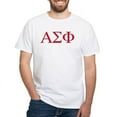 thumbnail image 1 of CafePress - Alpha Sigma Phi Greek Letters Cardinal T Shirt - Men's White Classic Cotton T-Shirts, 1 of 4