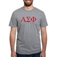 thumbnail image 1 of CafePress - Alpha Sigma Phi Greek Letters Cardinal T Shirt - Mens Tri-blend T-Shirt, 1 of 4