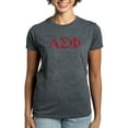 thumbnail image 1 of CafePress - Alpha Sigma Phi Greek Letters Cardinal T Shirt - Women's Traditional Fit Dark T-Shirt, 1 of 4