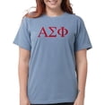 thumbnail image 1 of CafePress - Alpha Sigma Phi Greek Letters Cardinal T Shirt - Womens Comfort Colors® Shirt, 1 of 4